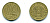 КАЗАХСТАН 10 ТЕНГЕ 2005 KM 25 латунь 46-2624
