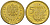 Польша 5 грошей 2014 MW Y 925 сталь плакированная латунью UNC 4617-1168