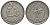 Бахрейн 50 филсов 1965 AH 1385, пальма KM 5 медно-никель 4118-631