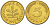 ФРГ 5 ПФЕННИГОВ 1992 F KM 107, J. 382 сталь плакированная латунью 4181-1037