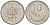 ПОЛЬША 10 ГРОШЕЙ 1973 MW KM АА47 алюминий VF-XF 4528-1267