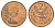 Фолклендские острова 2 пенса 1974 Елизавета II (1952-2022), магелланов гусь KM 3 бронза aUNC 4641-116