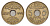 Египет 5 миллим 1916 AH 1334, H KM 315 медно-никель 4654-837