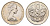 Новая Зеландия 10 центов 1970 Елизавета II (1952-2022), птичка киви, тираж 30.000 экземпляров KM 41 медно-никель BU 87-351