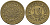 Тунис 10 миллимов 1960 AH 1380 KM 306 латунь 4605-657