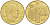 Монако 10 сантимов 1975 Ренье III (1949-2005) KM 142 алюминиевая бронза 73-146
