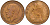 Великобритания 1 пенни 1921 Георг V (1910-1936) KM 810, Spink 4051 бронза 4593-214