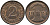 ГЕРМАНИЯ 2 РЕНТПФЕННИГА 1924 D J 307, KM 31 бронза UNC 66-718