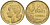 Франция 20 франков 1953 петух, 4 ПЕРА KM 917.1, Le Frank 402.11 алюминиевая бронза 4519-733
