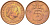 Нидерланды 5 центов 1980 Юлиана (1948-1980) KM 181 бронза 3856-1047