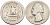 США 25 центов = квотер 1935 Вашингтон KM 164 серебро 4546-1241