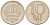 Швеция 10 эре 1950 TS, Густав V (1907-1950) KM 813 серебро 4588-527