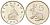 Зимбабве 5 центов 1995 рыжий кролик KM 2 медно-никель UNC 4615-1144