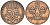 Швеция 2 эре 1923 Густав V (1907-1950), редкий год KM 778 бронза 190-855