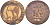 Франция 5 сантимов 1855 А, Наполеон III (1852-1870) KM 777.1 бронза    4153-344