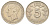 Люксембург 5 франков 1949 год-тип, Шарлотта (1918-1964) KM 50 медно-никель 4646-1257