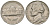США 5 центов 1970 S (Сан-Франциско), Джефферсон KM A192 медно-никель 4592-437