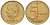 Бельгия 5 франков 1994 Belgique, Альберт II (1994-2013) KM 189 алюминиевая бронза 4616-944