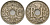 Франция 25 сантимов 1919 KM 867a, Le Franc 171.7 медно-никель 4142-1251