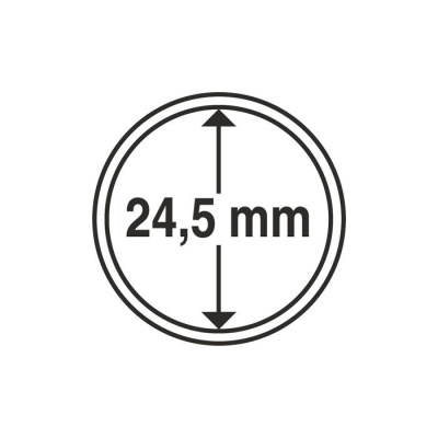 Капсулы круглые – 24,5 мм, упаковка 10 шт. Leuchtturm. 310706