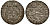 Ливония, Рига 1/24 талера 1647 Шведская оккупация, Кристина (1632-1654), минтмарк собака, вес 1,17 гр. KM 3 серебро 1516-621