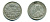 КАНАДА 5 ЦЕНТОВ 1912 ГЕОРГ V серебро 46-512
