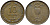 Израиль 10 прута 1949 JE 5709, без жемчужины KM 11 бронза 4380-233