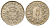 Швейцария 5 раппенов 1876 B, редкий год - тираж 989.000 экземпляров KM 5 серебро 1524-245