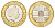 Гернси 2 фунта 1998 KM 83 биметалл UNC 4660-842