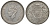 Британская Индия 1/4 рупии 1945 Георг VI (1936-1952), мондвор Бомбей KM 547 серебро 4177-441