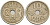 ДАНИЯ 10 ЭРЕ 1925 HCN ; GJ, КРИСТИАН X (1912-1947) KM 822.1 медно-никель 4392-1224