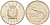 Мальта 10 центов 1995 золотая макрель KM 96 медно-никель 4588-244