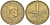 ДАНИЯ 1 КРОНА 1945 N; S, КРИСТИАН X (1912-1947) KM 835 алюминиевая бронза 4114-951
