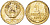 СССР 1 КОПЕЙКА 1979 Федорин 160, ИЗ НАБОРА KM 126а латунь BUNC 77-345