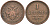 Австрия 1 крейцер 1851 A, Франц Иосиф I (1848-1916) KM 2185 медь 4586-442