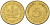 ФРГ 5 ПФЕННИГОВ 1980 G KM 107, J. 382 сталь плакированная латунью 4181-966