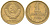 СССР 1 копейка 1987 Y 126a, Schon 75a латунь 4613-564