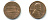 США 1 ЦЕНТ 1973 D, ЛИНКОЛЬН KM 201 медь цинк 89-516