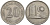 Малайзия 20 сенов 1971 здание парламента KM 4 медно-никель 4511-1022