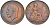 Великобритания 1 пенни 1936 Георг V (1910-1936) KM 838, Spink 4055 бронза 4117-831