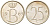 БЕЛЬГИЯ 25 САНТИМОВ 1969 BELGIQUE KM 153.1 медно-никель UNC 3996-1013
