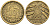 Германия 10 рентенпфеннигов 1924 F KM 33, J. 309 алюминиевая бронза 4401-357