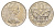 Новая Зеландия 10 центов 1968 Елизавета II (1952-2022), маска маори, тираж 35.000 экземпляров KM 35 медно-никель BU 4652-633