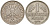 ФРГ 1 марка 1950 D KM 110, J. 385 медно-никель 4159-1024