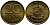 ГДР 20 пфеннигов 1969 А, первый год KM 11 латунь UNC 4398-1153