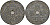 Бельгия 25 сантимов 1943 Belgique - Belgie, Леопольд III (1934-1947), германская оккупация, Вторая мировая война KM 131 цинк 4157-442