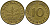 ФРГ 10 ПФЕННИГОВ 1949 D KM 103, J. 378 сталь плакированная латунью 98-526